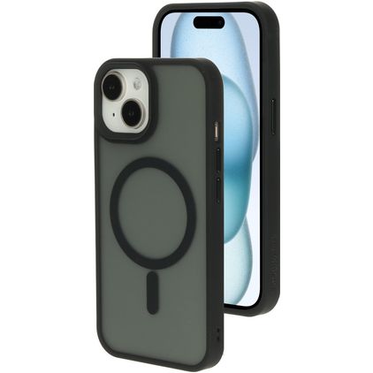 Mobiparts Hardcover iPhone 15 MagSafe Tvrdý plast Zadní kryt - Satin Black