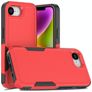 Mobigear Heavy Armor iPhone 16e Hard Case Back cover Shockproof - Red
