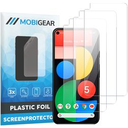Mobigear Google Pixel 5 Protector de pantalla Film - Compatible con fundas (pack de 3)