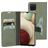 Mobiparts Classic Wallet Samsung Galaxy A12 Capa livro Carteira - Stone Green