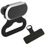 Mobigear 2in1 Aluminum Anti Dust Plug with Lanyard Attachment - Apple Lightning - Black
