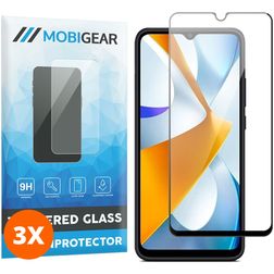 Mobigear Premium POCO C40 Tempered Glass Screen Protector - Case Friendly (3-Pack)