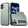 Mobigear Card iPhone 16 Hard Case Back cover Shockproof with Card Holder - Green