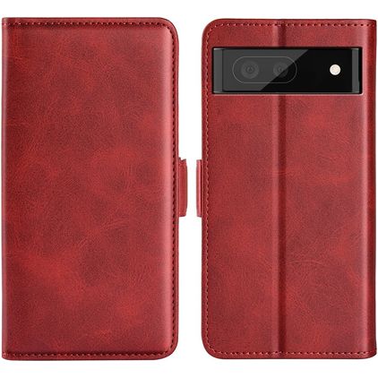 Mobigear Slim Magnet Google Pixel 6a Cover a libro portafoglio - Rosso