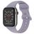 Mobigear Sport Dual Silikon Apple Watch Armband Stiftspänne - 49/46/45/44 mm - Lavender Grey