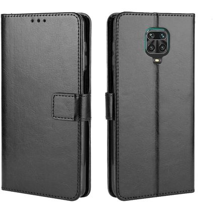 Mobigear Wallet Xiaomi Redmi Note 9S Plånboksfodral med sedelfack - Svart