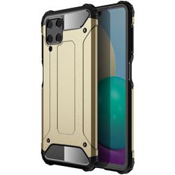 Mobigear Outdoor Samsung Galaxy A22 4G Funda Plástico rígido Carcasa Antigolpes - Dorado