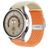 Mobigear Braided Dual Nylon Smartwatch Řemínek Zaklapávací spona - 22 mm - Oranžová / Hvězdně bílá