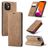CaseMe 013 iPhone 12 Pro Pungetui med Seddelrum - Brun