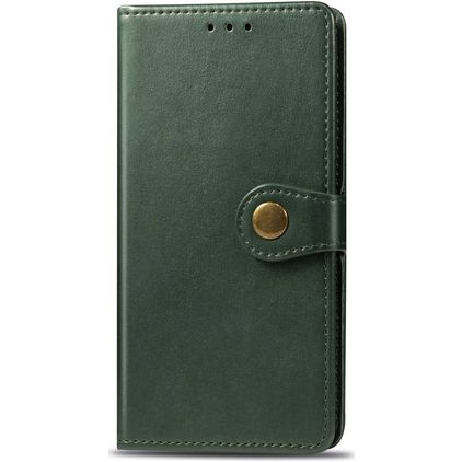 Mobigear Snap Button OPPO A9 (2020) Cover a libro portafoglio - Verde