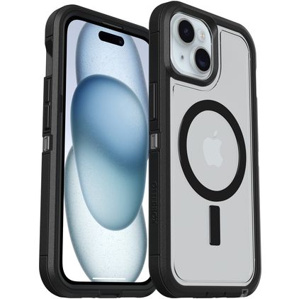 OtterBox Defender XT iPhone 16e MagSafe Hårdt Bagsidecover Stødsikkert - Gennemsigtig / Sort