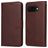 Mobigear Wallet Google Pixel 9a Lompakkokotelo + Setelitasku - Ruskea