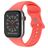 Mobigear Sport Dual Silikon Apple Watch Řemínek Kolíčkové zapínání - 49/46/45/44 mm - Korálová