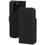 Mobiparts Wallet iPhone 15 Pro Max MagSafe Vera pelle Cover a libro portafoglio - Nero