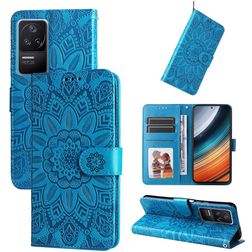 Mobigear Sunflower POCO F4 Funda tipo libro Cartera - Azul