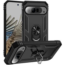 Mobigear Armor Ring Google Pixel 9 Pro XL Hardcase Back cover Antiurto con anello - Nero