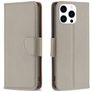 Mobigear Excellent iPhone 16 Pro Max Cover a libro portafoglio - Grigio