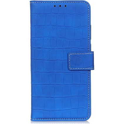 Mobigear Croco HONOR 9X Lite Funda tipo libro Cartera - Azul