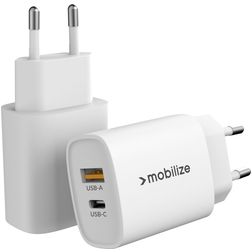 Mobilize Dual USB / USB-C Cargador Power Delivery 25W - Blanco