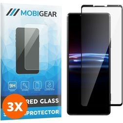 Mobigear Premium Sony Xperia Pro-I Glas Skærmbeskytter - Case Friendly - Sort (3-pak)