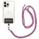 Mobigear Lanyard Cordón para móvil universal ajustable - Blanco / Azul / Magenta