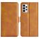 Mobigear Slim Magnet Samsung Galaxy A33 Pungetui med Seddelrum - Cognac
