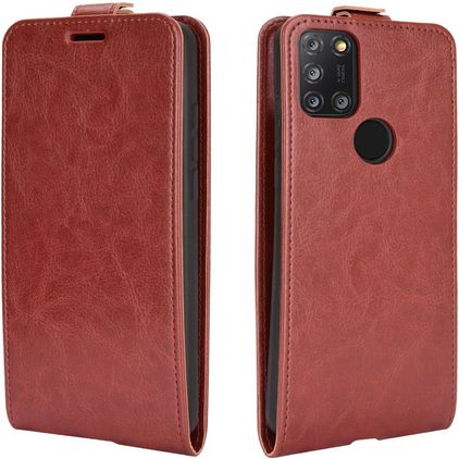 Mobigear Alcatel 3X (2020) Funda con tapa - Marrón