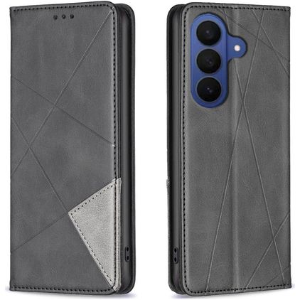 Mobigear Rhombus Slim Samsung Galaxy S26 FE Pungetui - Sort