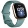 Mobigear Sport Dual Silikon Fitbit Sense Armband Stiftspänne - Turkos