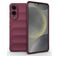 Mobigear Bumpy Samsung Galaxy S25 Edge Case Flexible TPU Backcover - Red
