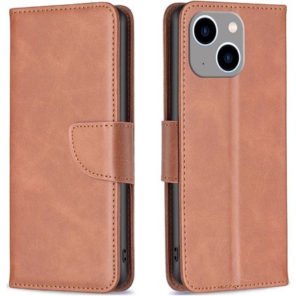 Mobigear Excellent iPhone 15 Plus Wallet case - Brown