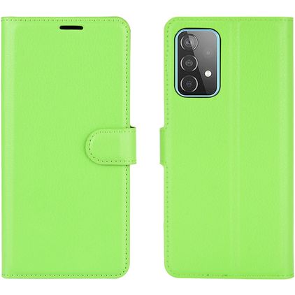Mobigear Classic Samsung Galaxy A52 Knížkové pouzdro Peněženka - Zelená