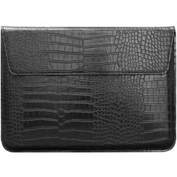 Mobigear Envelope Croco Laptop Sleeve (max 25 cm x 36 cm) Laptopcover - Sort