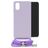 Mobilize Lanyard Gelly Samsung Galaxy A03 TPU flexible Funda con cuerda - Pastel Purple