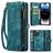 CaseMe 008 iPhone 15 Pro Max Funda tipo libro 2 en 1 con carcasa extraíble Cartera - Azul