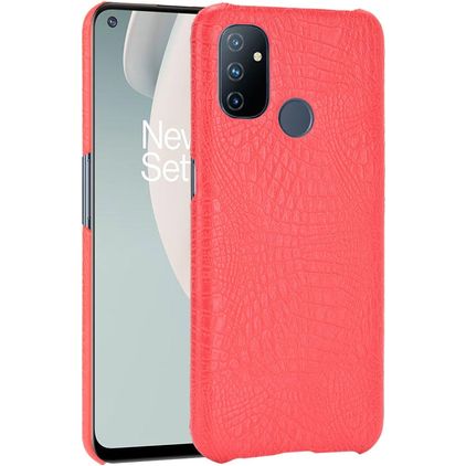 Mobigear Croco OnePlus Nord N100 Hard Case Back cover - Red
