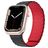 Mobigear Loop Mag Silicone Apple Watch Cinturino Chiusura magnetica - 42/41/40/38 mm - Nero / Rosso