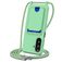 Mobigear Lanyard Card Samsung Galaxy A57 Silicone Capa com cordão e porta-cartões - Verde