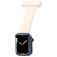Mobigear Clip Correa Estilo enfermera Imperdible para Apple Watch - 49/46/45/44 mm - Blanco