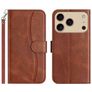 Mobigear S Line iPhone 17 Pro Capa livro Carteira - Castanho