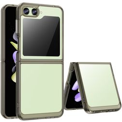 Mobigear Crystal Samsung Galaxy Z Flip 5 Tvrdý plast Zadní kryt - Průhledná / Šedá