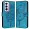 Mobigear Butterfly OPPO Reno 12 Pro Cover a libro portafoglio - Blu