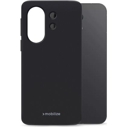 Mobilize Rubber Gelly Vivo X200 FE TPU flexível Capa traseira - Preto