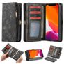 CaseMe 008 iPhone 11 Case Detachable 2-in-1 Wallet Case Wallet - Black