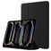 Mobigear Tri-Fold Gel iPad Pro 11 polegadas (2024) TPU / Pele sintética Capa livro + Suporte para caneta stylus - Preto