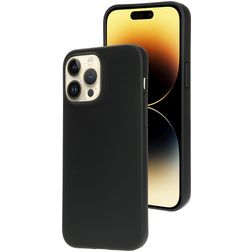 Mobiparts Classic iPhone 14 Pro Max Fleksibel TPU Bagsidecover - Matt Black