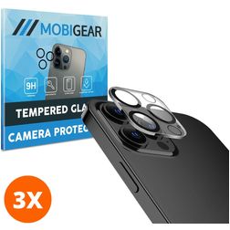Mobigear iPhone 12 Pro Max Panssarilasi Kamerasuoja - Suojakuoren kanssa yhteensopiva (3 kpl)