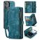 CaseMe 008 iPhone 16 Plus Cover a libro 2 in 1 con guscio estraibile a portafoglio - Blu