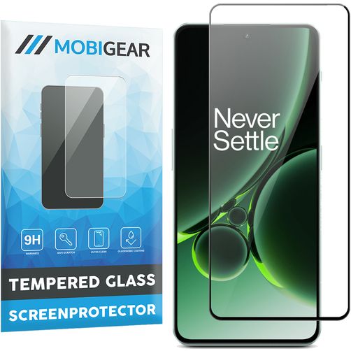 Mobigear Premium OnePlus Nord 3 Tempered Glass Screen Protector - Case Friendly - Black