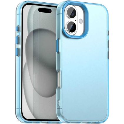 Mobigear Crystal iPhone 18 Hardcase Etui plecki - Niebieski